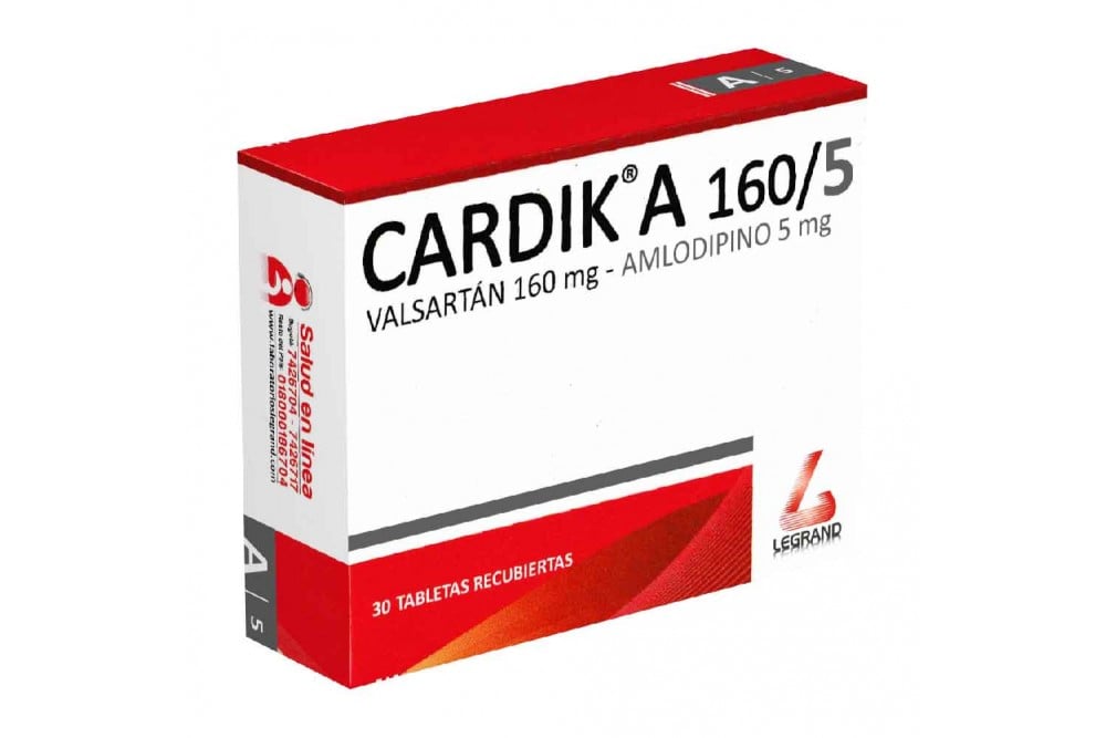 Cardik A 160/5 Legrand 30 Tabletas Recubiertas