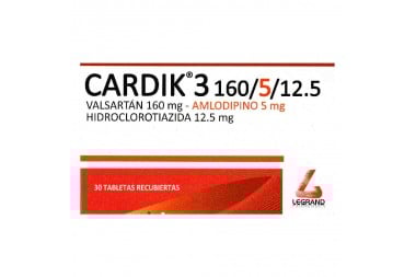 Cardik 3 160/5/12.5 Legrand 30 Tabletas Recubiertas