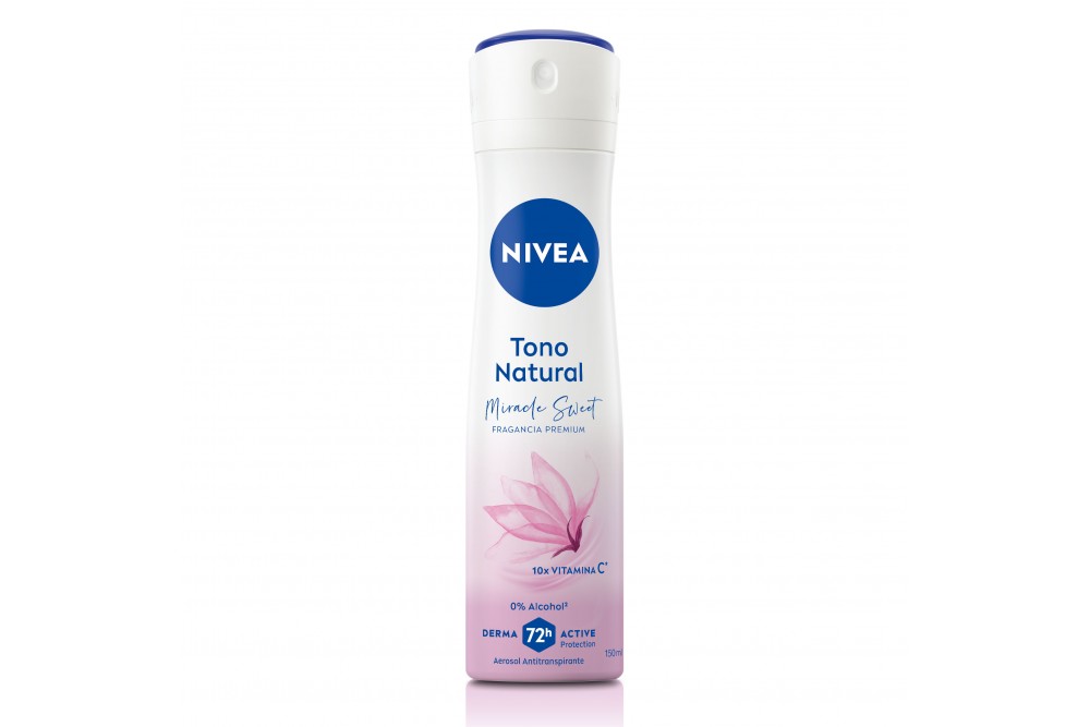 Antitranspirante Nivea Tono Natural En Aerosol Fragancia Premium 150 Ml