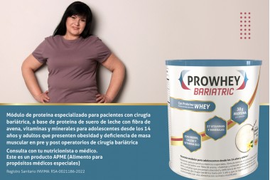 Prowhey Bariatric Con Proteina Vainilla 306 G