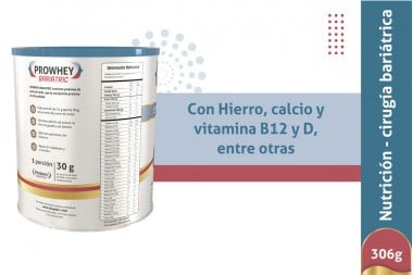 Prowhey Bariatric Con Proteina Vainilla 306 G