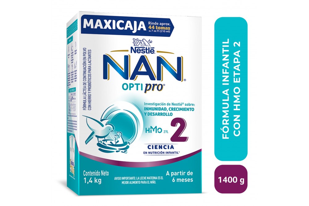 Fórmula Infantil Nan Optipro Etapa 2 Con HMO 1400 G