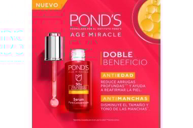 Serum Ponds Age Miracle Vitamina C + Ácido Hialurónico 30 Ml