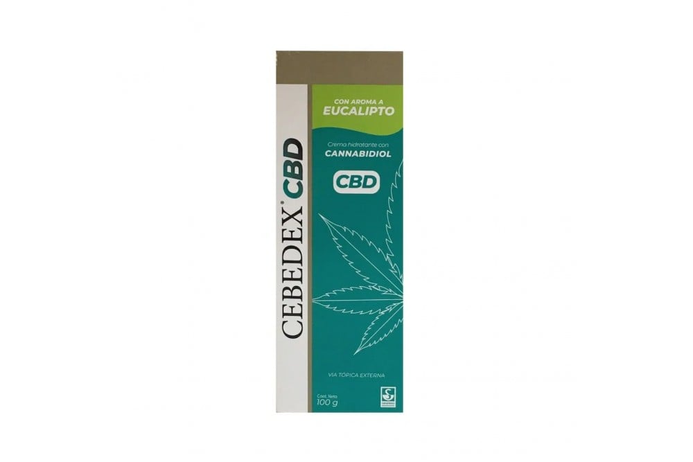 Crema Hidratante Cebedex Con Cannabidol Eucalipto 100G