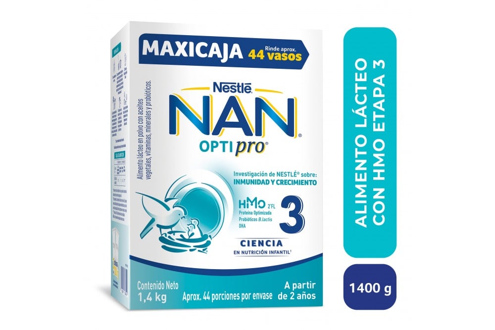 Fórmula Infantil Nan Optipro Etapa 3 Con HMO 1400 G