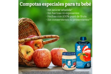 Compota Gerber Sabor Manzana 113 G