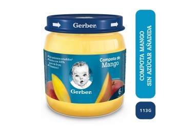 Compota Gerber Sabor Mango 113 G