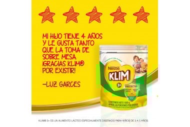 Alimento Lácteo Klim 3+ 500 G