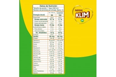 Alimento Lácteo Klim 3+ 500 G