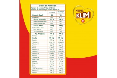Alimento Lácteo Klim 1+ 2000 G