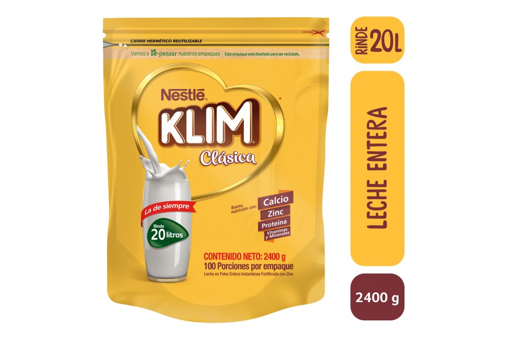 Leche En Polvo Klim Entera 2400 G