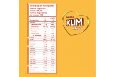 Leche En Polvo Klim Entera 2400 G