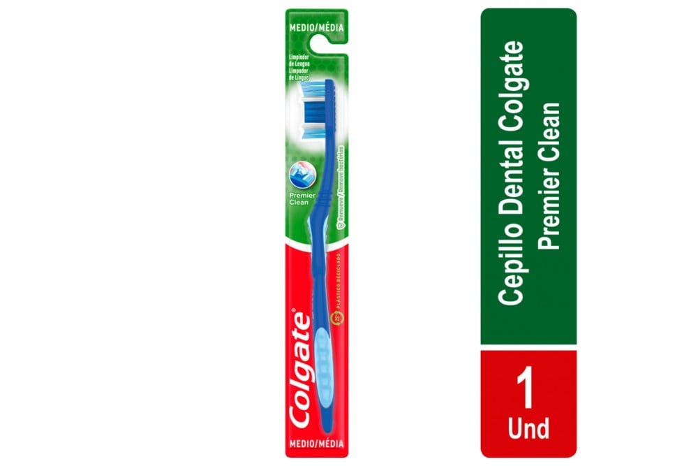 Cepillo Dental Colgate Premier Clean Medio Und