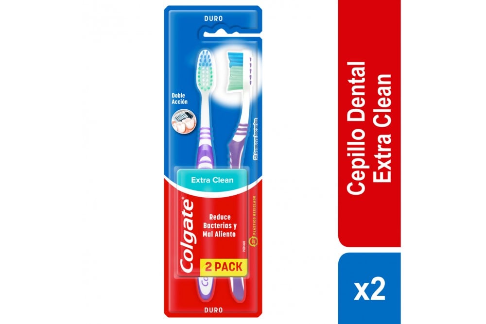 Oferta Cepillo Dental Colgate Extra Clean 2 Unds