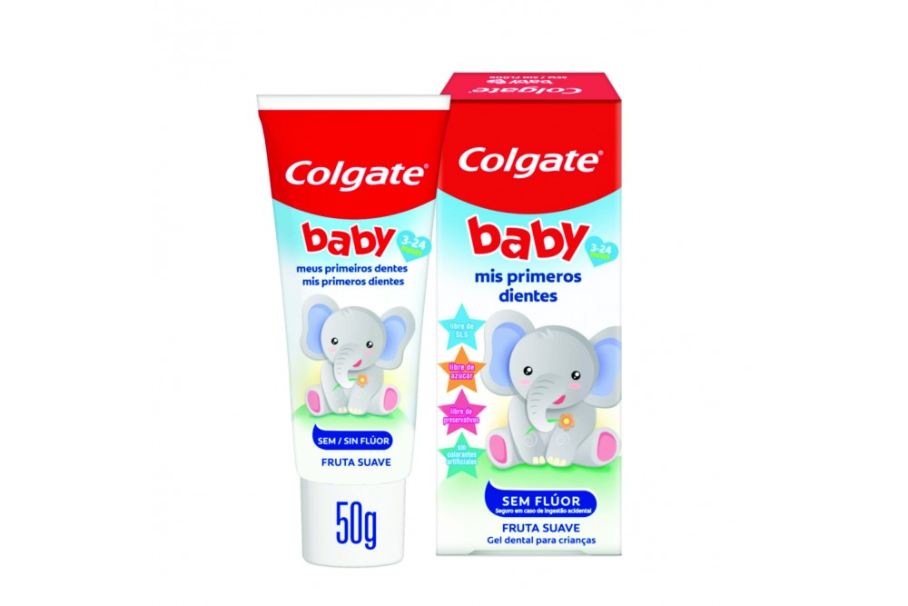 Crema Dental Colgate My First Sin Flúor Sabor Fruta Suave 50 G