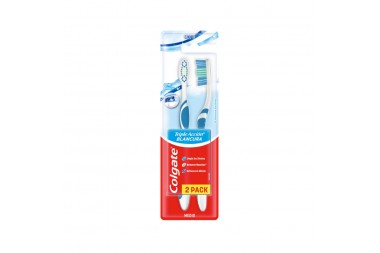 Cepillo Dental Colgate Triple Acción Blancura Medio 2 Unds