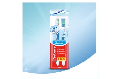 Cepillo Dental Colgate Triple Acción Blancura Medio 2 Unds