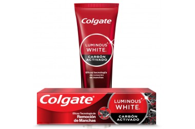 Crema Dental Colgate Luminous White Carbón Activado 75 Ml