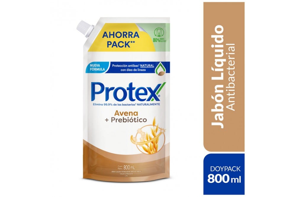 Jabón Liquido Antibacterial Protex Avena 180 Ml