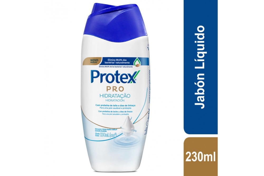 Jabón Liquido Antibacterial Protex Pro Hidratación 230 Ml