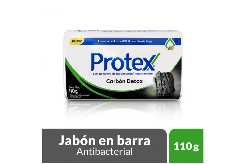 Jabón En Barra Protex Carbón Detox 110 G