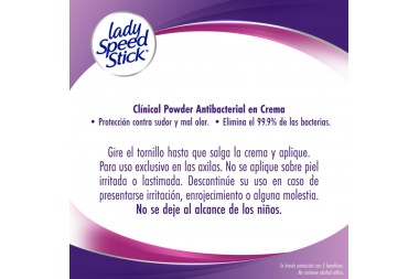 Desodorante Lady Speed Stick clinical Complete En Barra 47 G