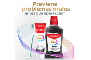 Crema Dental Colgate Total Prevención Activa Carbón Activado 75 Ml