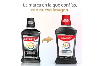 Enjuague Bucal Colgate Total Prevención Activa Carbón 500 Ml