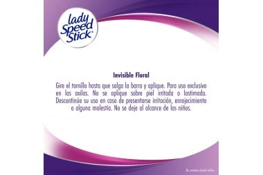 Oferta Desodorante Lady Speed Stick Invisible 2 Unds De 45 G C/U