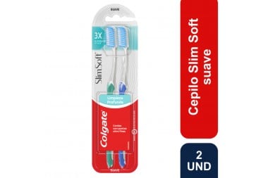 Cepillo Dental Colgate Slim Soft Suave 2 Unds