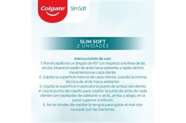 Cepillo Dental Colgate Slim Soft Suave 2 Unds