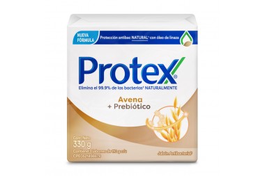 Jabón En Barra Protex Avena 3 Unds