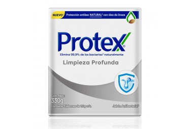 Jabón En Barra Protex Limpieza Profunda 3 Unds