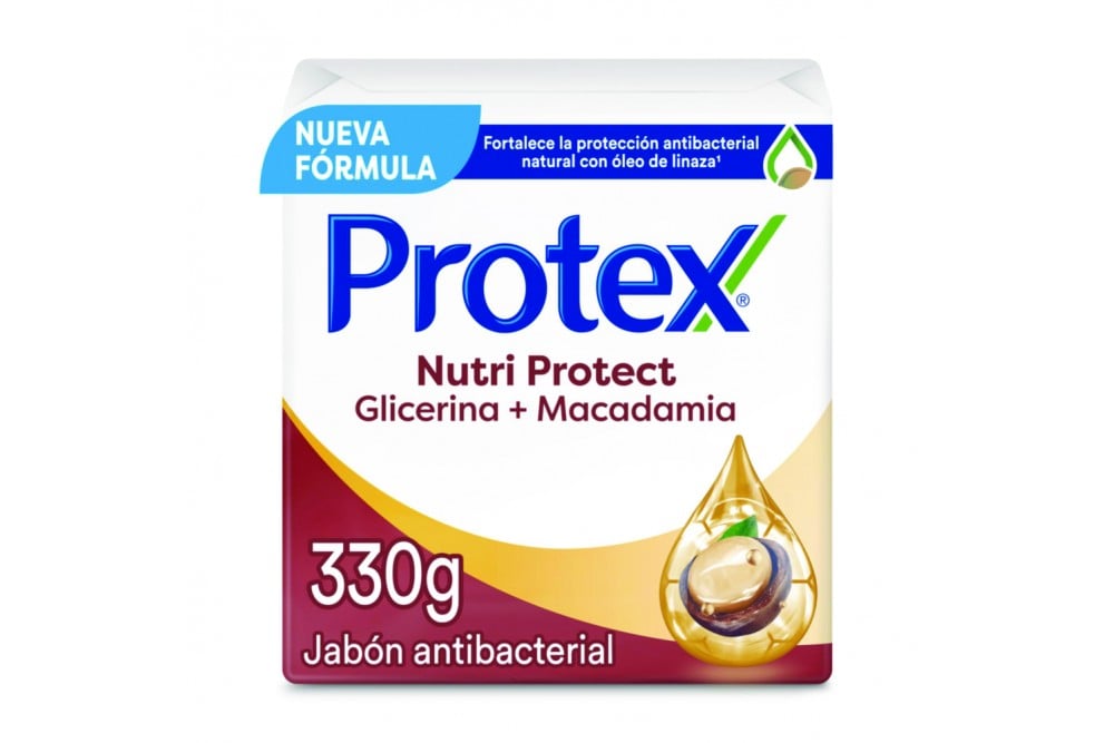 Jabón En Barra Protex Nutri Protect Macadamia 3 Unds