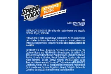 Desodorante Speed Stick Extreme Ultra Tech En Gel 2 Unds De 85 G C/U