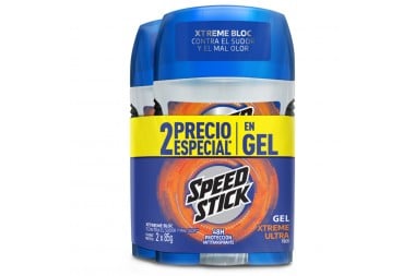 Desodorante Speed Stick Extreme Ultra Tech En Gel 2 Unds De 85 G C/U