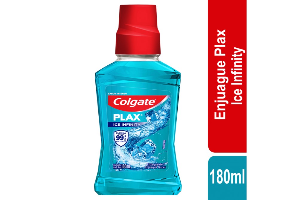 Enjuague Bucal Colgate Plax Ice Infinity 180 Ml