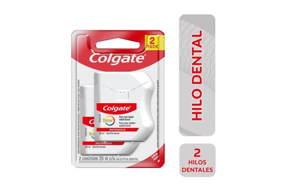 Seda Dental Colgate Total Encerado 25 M