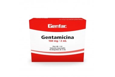 Gentamicina 160 Mg/ 2 Ml...