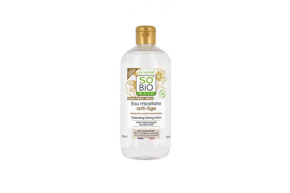 Agua Micelar Sobio Etic Con Aceite de Argán Orgánico 500 Ml