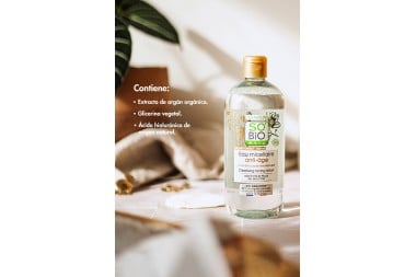 Agua Micelar Sobio Etic Con Aceite de Argán Orgánico 500 Ml