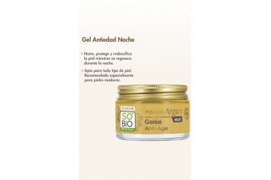 Gel Anti-Edad Sobio Etic Con Aceite De Argán Orgánico 40 Ml