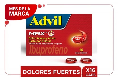 Advil Max 16 Cápsulas Líquidas