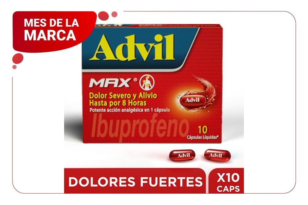 Advil Max 10 Cápsulas Líquidas