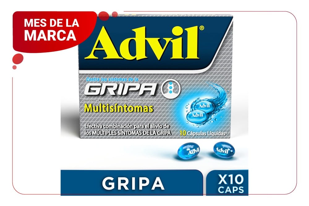 Advil Gripa Multisíntomas 10 Cápsulas Líquidas