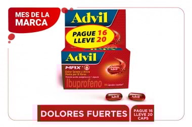 Advil Max Pague 16 Lleve 20...