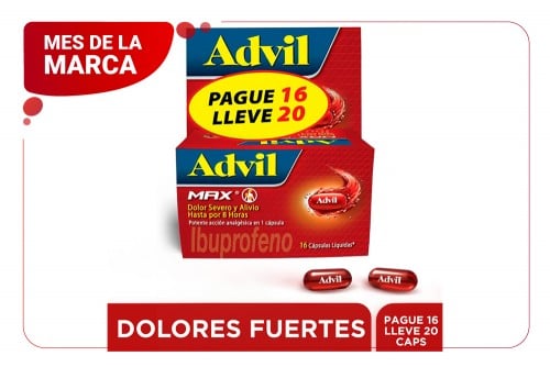 Advil Max Pague 16 Lleve 20...