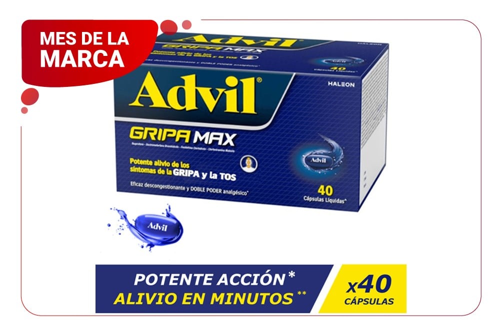 Advil Gripa Max 40 Cápsulas Líquidas