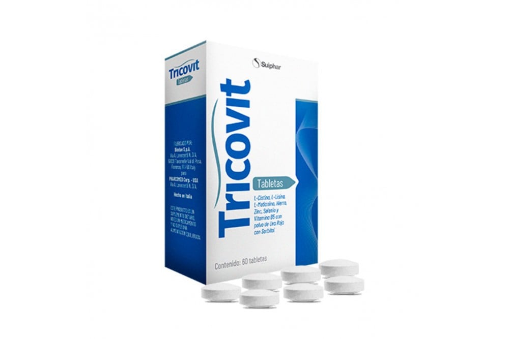 Tricovit Suplemento Caja Con 60 Tabletas