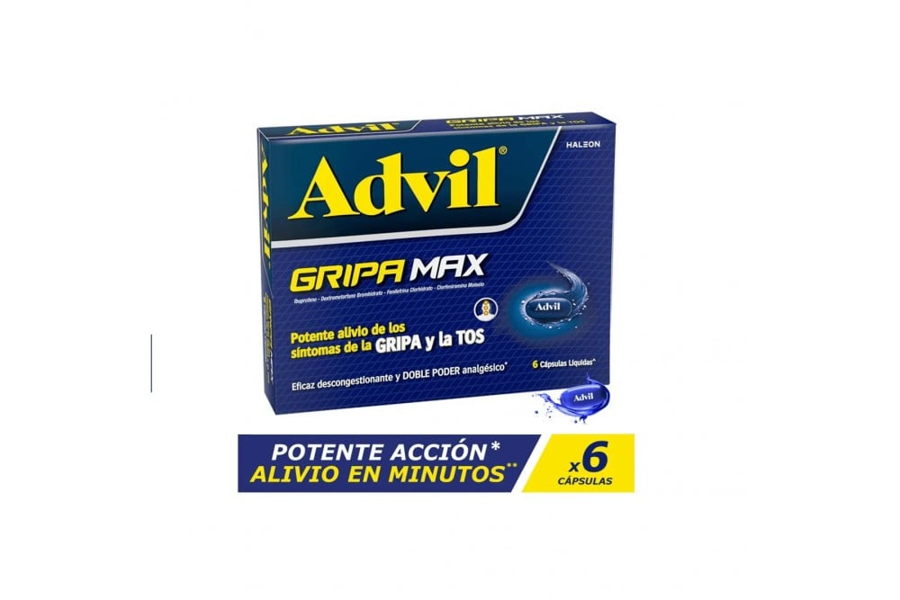 Advil Gripa Max 6 Cápsulas Líquidas